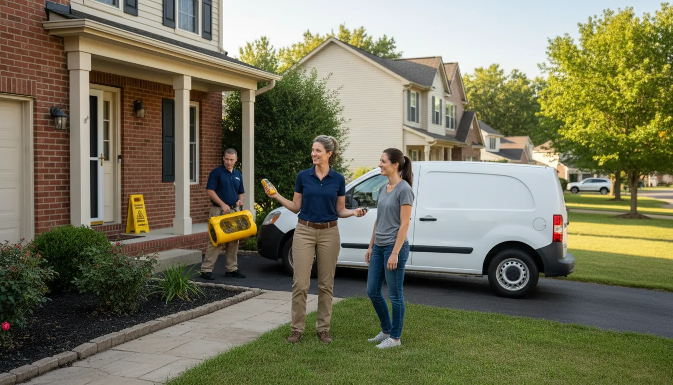 Residential water damage restoration in Moorefield, NE